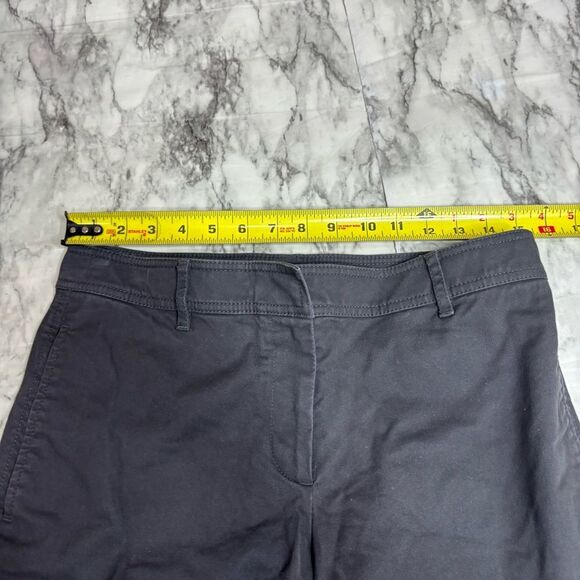 Ann Taylor size 2 wide leg high rise grey Pants cotton blend office workwear - Picture 4 of 8